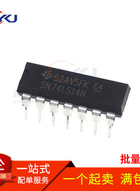全新原装 SN74LS14N HD74LS14P 直插DIP14 六反相斯密特触发器