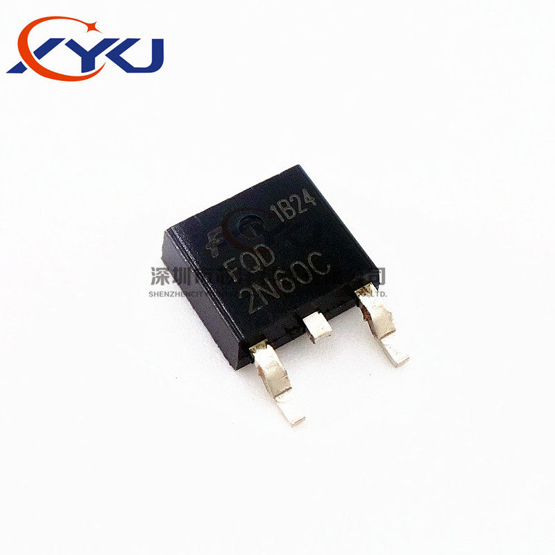全新 2N60C FQD2N60C 贴片TO-252 2A/600V 场效应管 可直拍