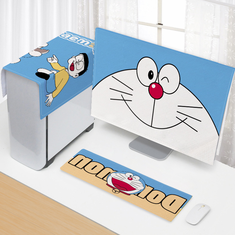 台式电脑屏幕显示屏防尘罩27寸显示器机箱键盘主机散热保护遮盖布