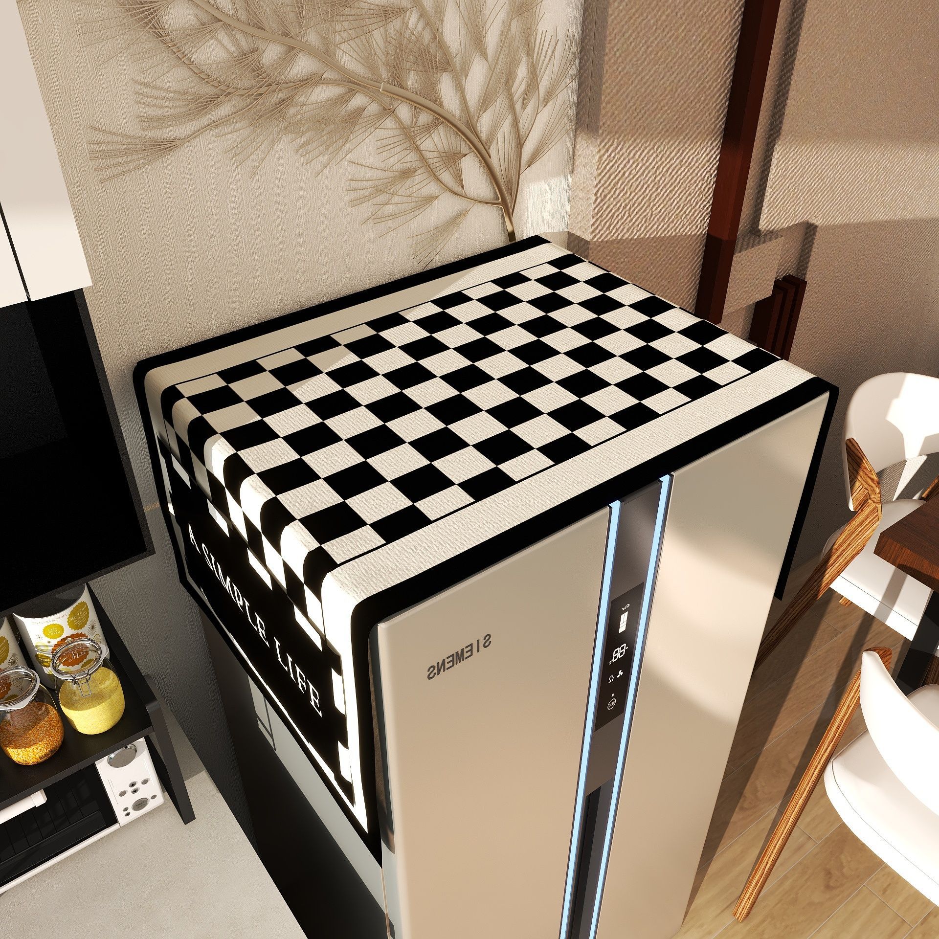 2025新款单门双开门冰箱防尘盖布顶部透气散热型防水防油烟可收纳