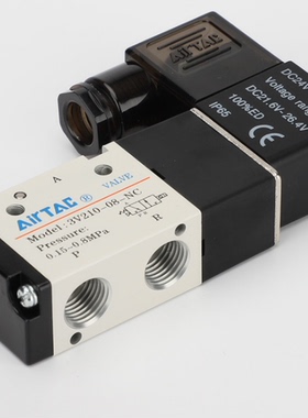 AIRTAC VALVE电磁阀 MODEL 3V210-08-NC气动换向阀
