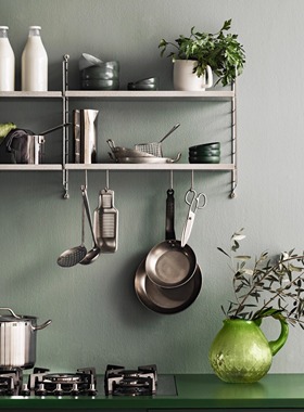 瑞典String system墙上置物架多层卧室客厅厨房定制收纳餐边柜