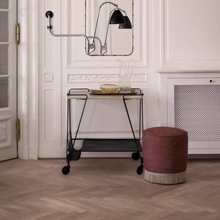 可移动两层多功能 北欧 TROLLEY系列滑轮置物收纳架 丹麦GUBI