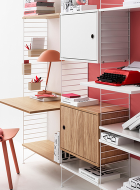 String system北欧瑞典墙上置物架多层陈列卧室客厅厨房书柜定制