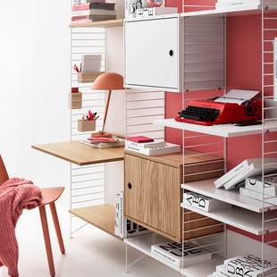 String system北欧瑞典墙上置物架多层陈列卧室客厅厨房书柜定制