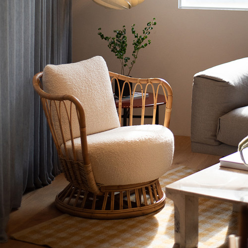 GUBI Grace Lounge Chair休闲沙发躺椅室外庭院家用椅子洽谈椅