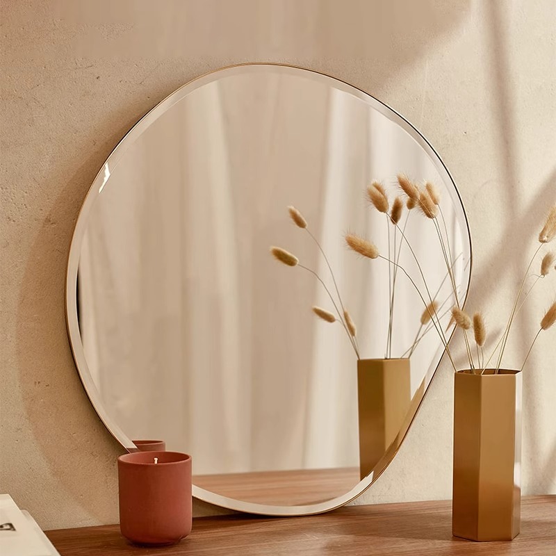 丹麦ferm living Pond Mirror湖泊镜穿衣镜墙装饰镜浴室卧室北欧