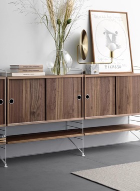 瑞典进口正品String System墙上置物架组件配件零件柜子卧室收纳