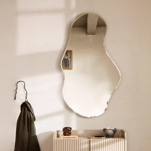丹麦ferm living Pond Mirror湖泊镜穿衣镜墙装饰镜浴室卧室北欧