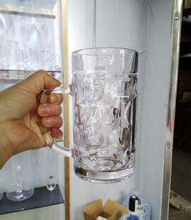 加厚耐热棋牌室泡茶杯大号把杯马克杯啤酒杯扎啤杯500毫升BeerMug