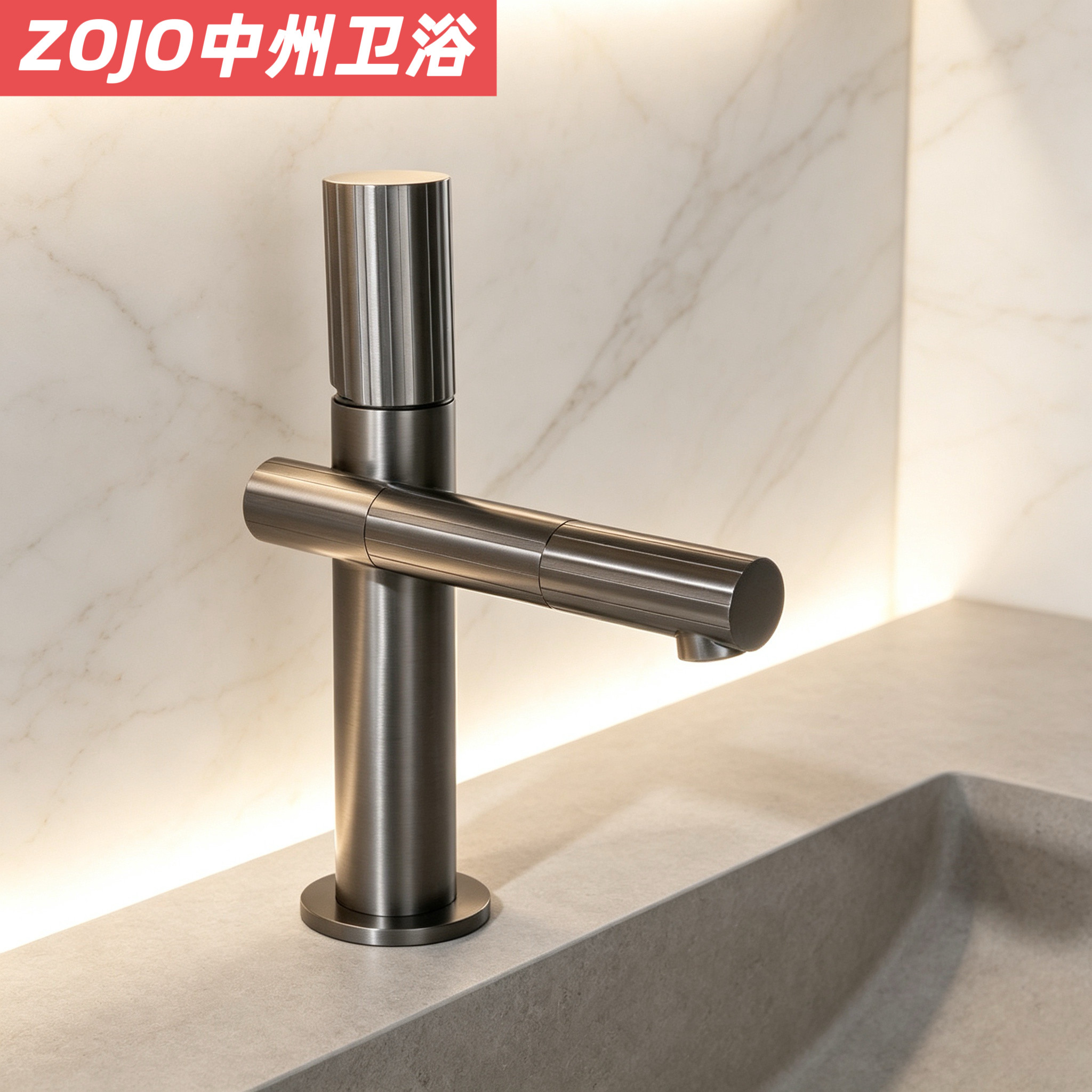 ZOJO意式全铜面盆水龙头家用卫生间洗手盆洗脸池浴室柜冷热龙头