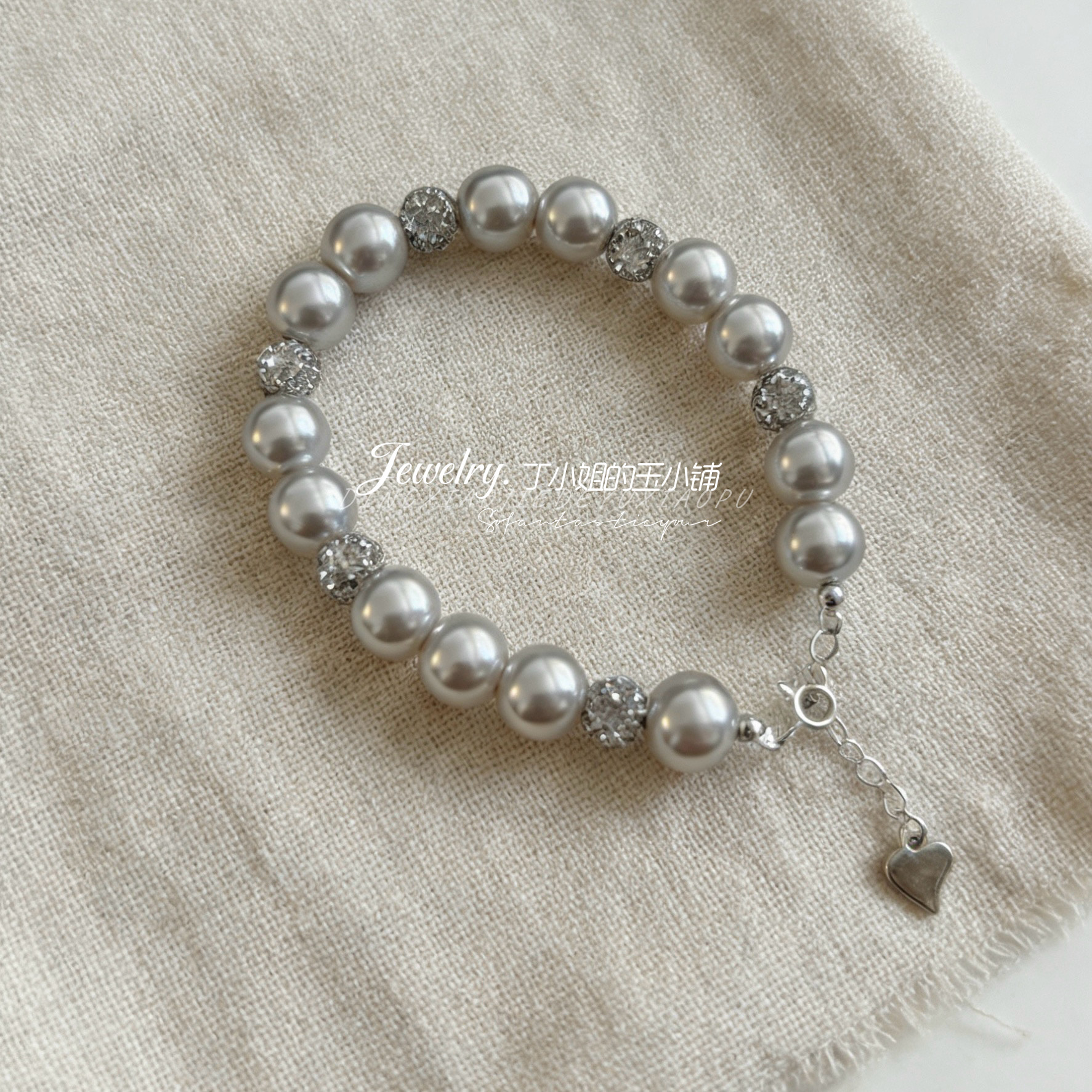 s925纯银手链曼塔玫瑰色仿珍珠双圈手链女气质高级感叠戴法式轻奢,饰品/流行首饰/时尚饰品新,银饰手链,淘宝优惠券,粉丝福利购,淘宝优惠卷