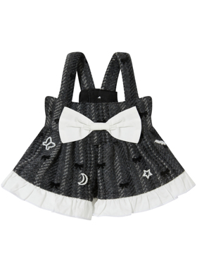 UNLEASHED韩系ins秋冬miu系猫狗呢子连衣裙马尔济斯宠物衣服