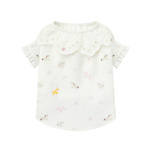 UNLEASHED马年限定小马印花德绒保暖狗狗家居服可爱打底宠物衣服