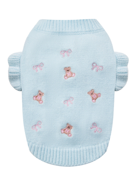 UNLEASHED可爱秋冬小熊保暖狗狗毛衣宠物家居服打底抗起球静电