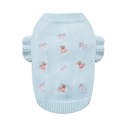 UNLEASHED可爱秋冬小熊保暖狗狗毛衣宠物家居服打底抗起球静电