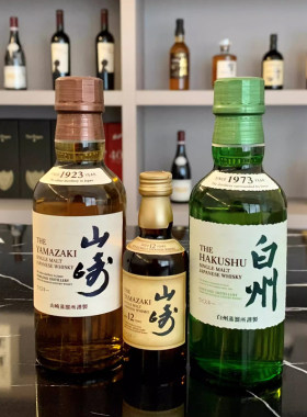 日本威士忌山崎180ML白州180ML山崎12年50ML迷你小酒版结婚手伴礼