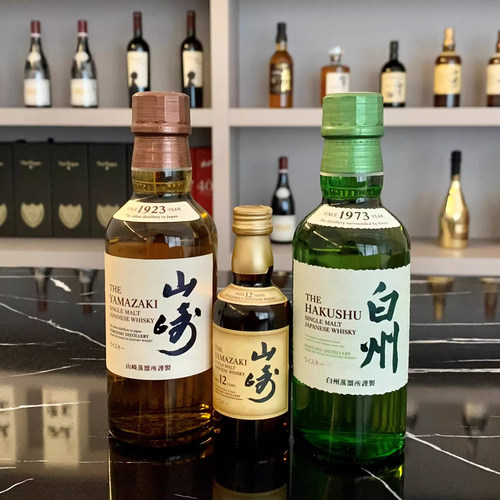 日本威士忌山崎180ML白州180ML山崎12年50ML迷你小酒版结婚手伴礼