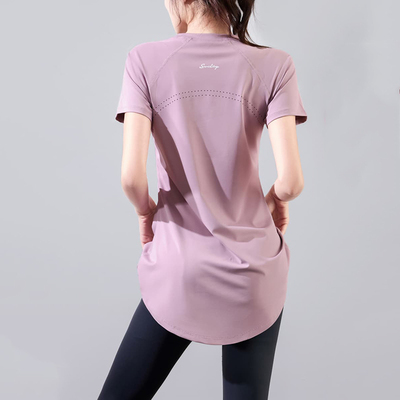 宽松大码运动短袖瑜伽T恤