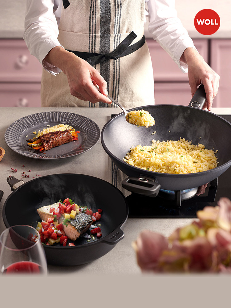 WOLL德国进口不粘锅炒锅尊贵钻石XR系列平底煎锅近无烟锅具套装
