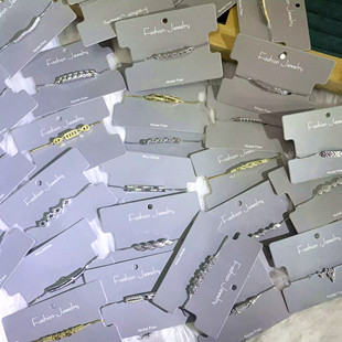 个性甜美日韩锆石微镶抽拉式手链女厚金保色简约几何形气质手势