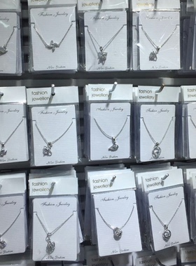 锆石铜锁骨链女保色项链