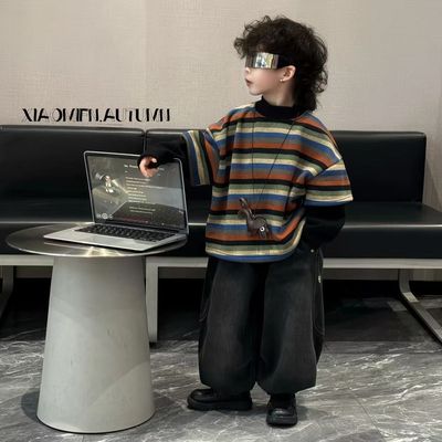 小男孩炸街痞帅冬装男童巨好看韩