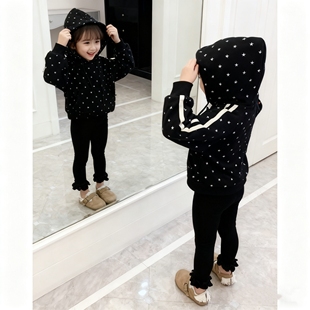 女童冬装搭配一整套小女孩时尚炸街童装女宝套装巨好看四六岁衣服