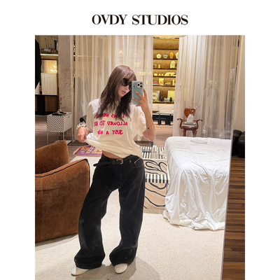 OVDY短袖上衣男女亲肤松弛T恤