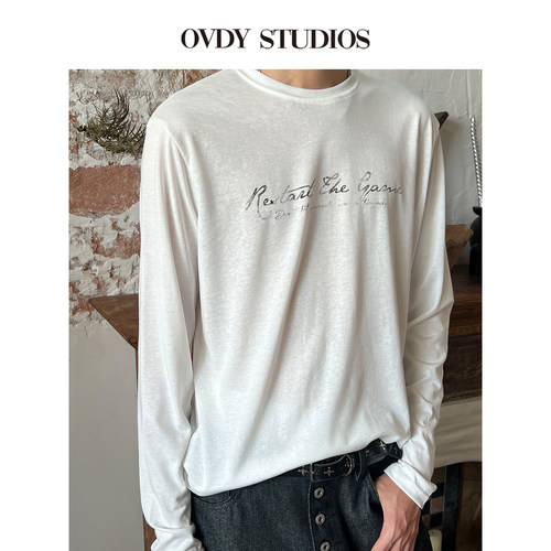 OVDY松弛感废土风长袖早秋上衣