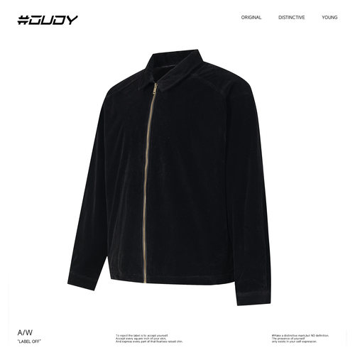 OVDY翻领夹克外套秋冬款外穿百搭