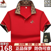 刺绣体恤男士 正品 上衣T 男t恤夏季 宽松大码 保罗高档纯棉Polo衫 短袖