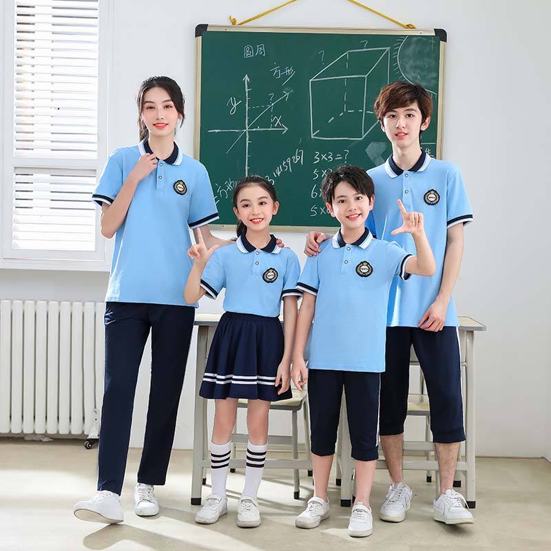 新品幼儿园服英伦儿童夏季中小学生男女校服套装学院风班服两件套