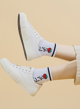 FCS小众厚底女休闲帆布鞋F76