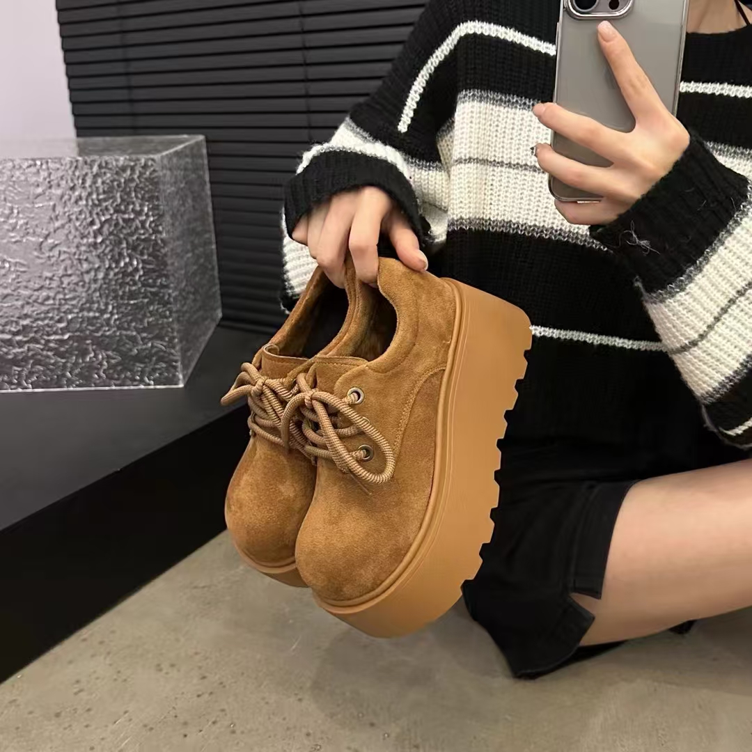 【所有女生的衣橱直播间】FCS复古百搭厚底乐福女鞋J-180-1