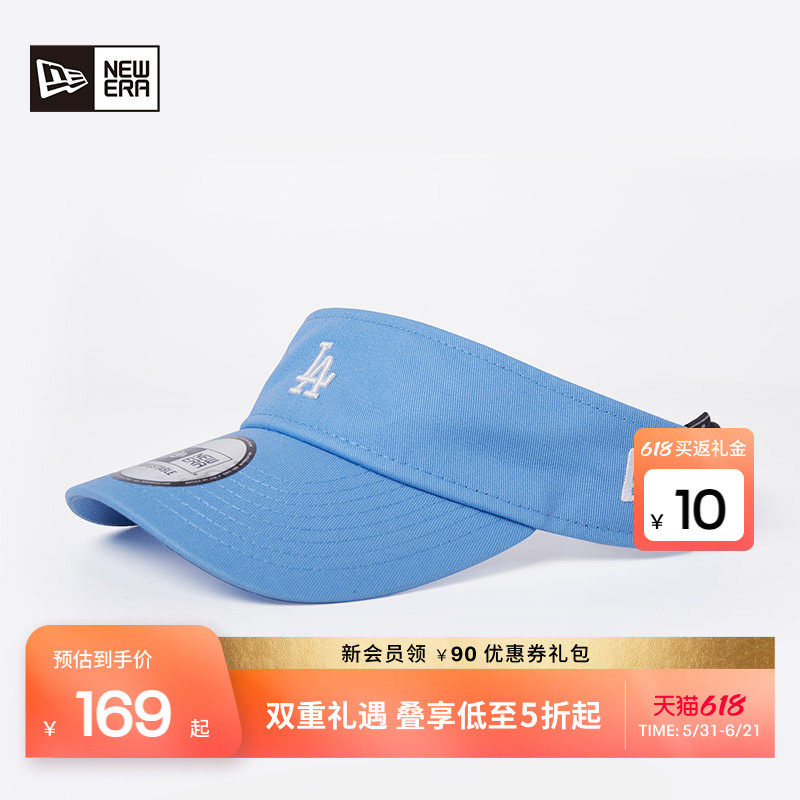 New Era纽亦华秋季重磅帽MLB系列NY/LA男女空顶遮脸太阳帽弯檐