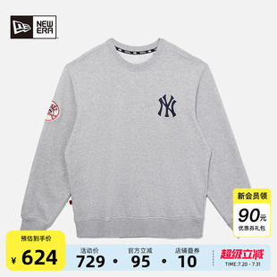 球队复古套头衫 MLB圆领卫衣运动NY美式 Era纽亦华2025春秋新款 New