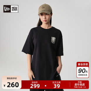 T恤印花宽松美式 New 字母短袖 新款 复古上衣男女 Era纽亦华2025秋季