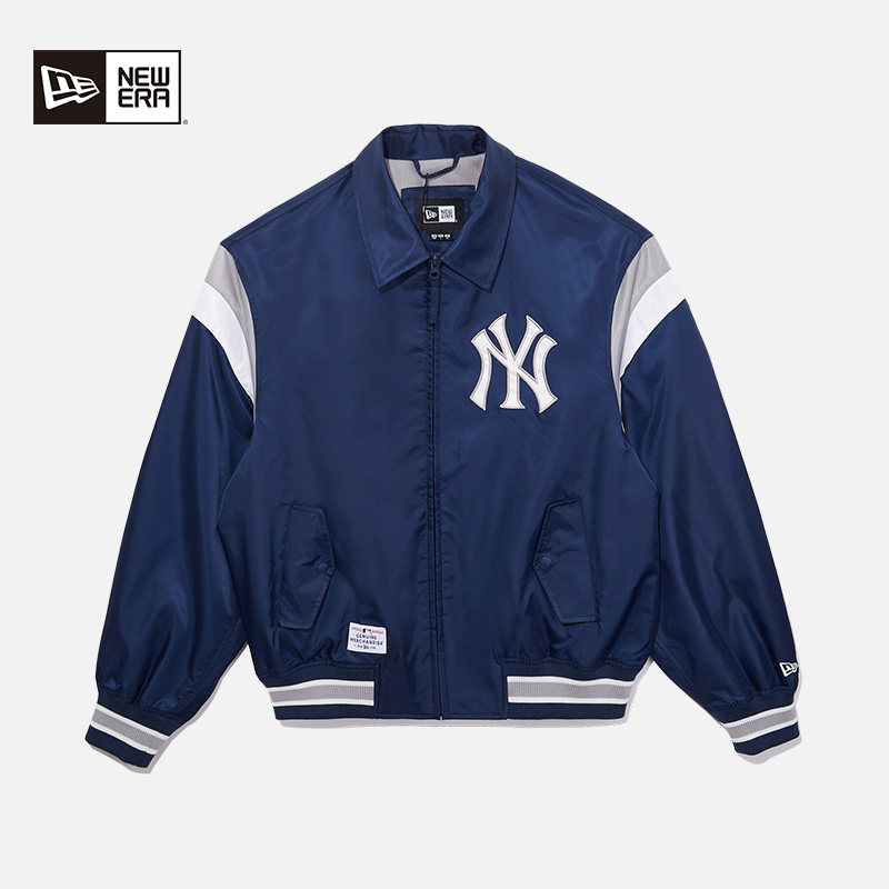 New Era纽亦华2025秋冬新款MLB棒球服梭织夹克外套街头美式复古潮,男装,棒球夹克,淘宝优惠券,粉丝福利购,淘宝优惠卷