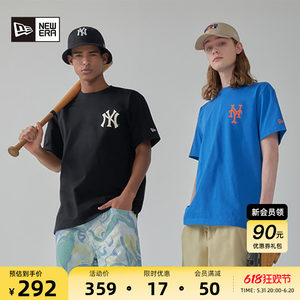NewEra夏季MLB情侣NY短袖T恤