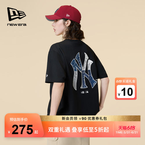 NewEra纽亦华腰果花短袖T恤