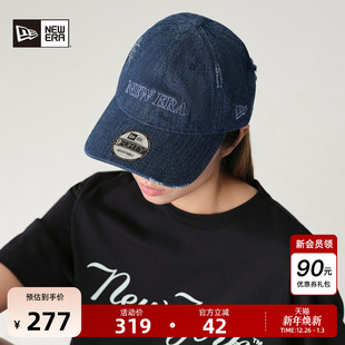 NewEra纽亦华2025秋季 牛仔做旧棒球帽软顶男女字母刺绣潮940 新款