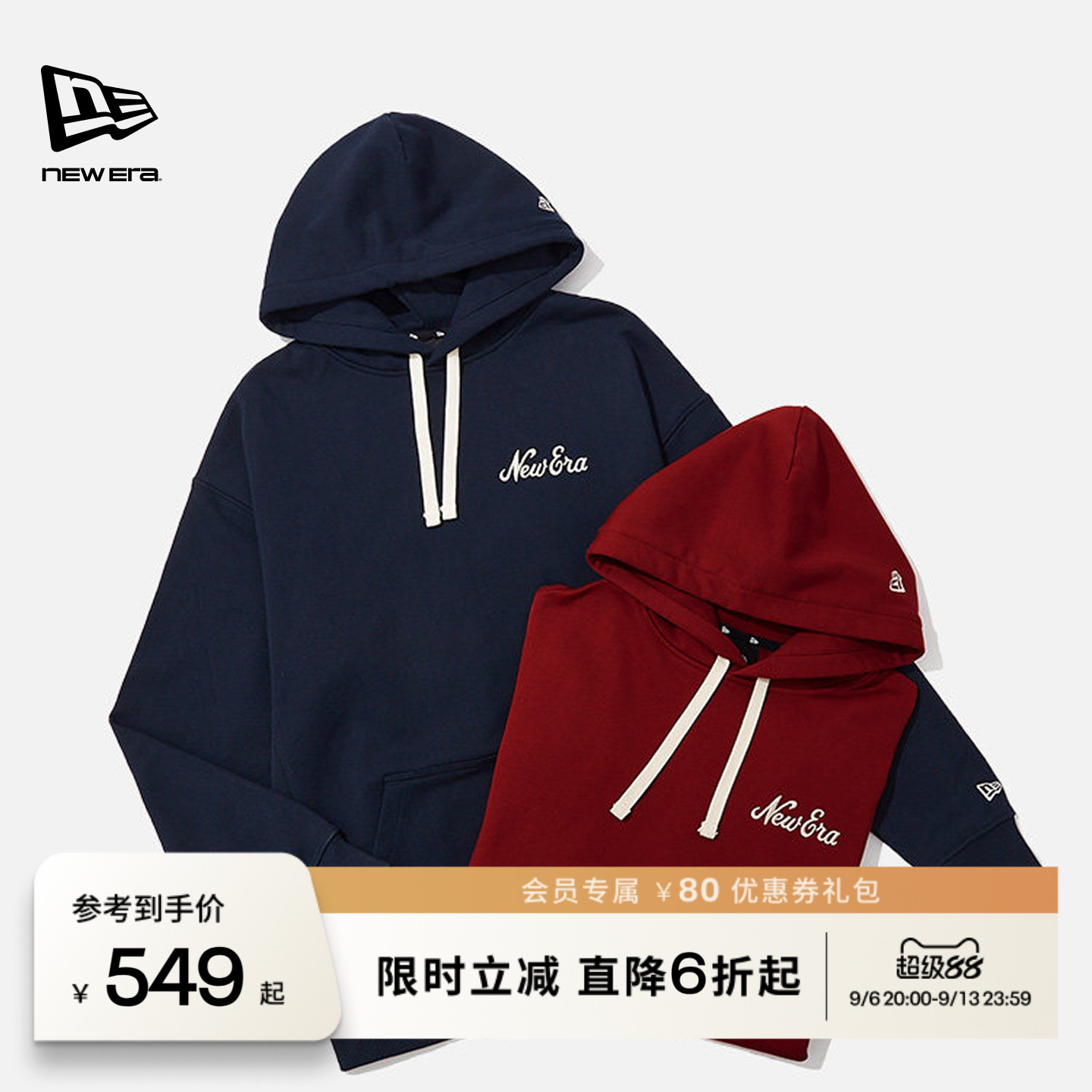 NewEra纽亦华复古美式卫衣男女图片