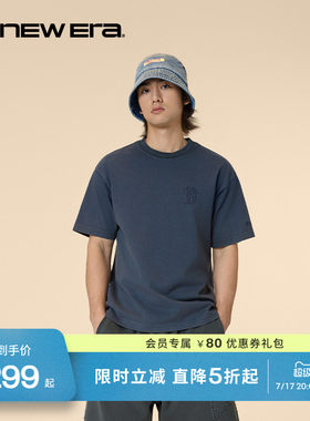 NEW ERA纽亦华26新品MLB缤纷夏日系列宽松运动100%棉短袖T恤NE