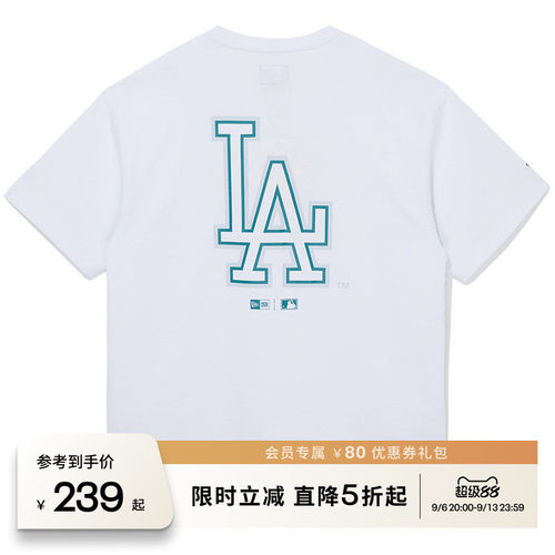 NEW ERA纽亦华2026春季新款MLB萌宠短袖T恤简约上衣运动百搭