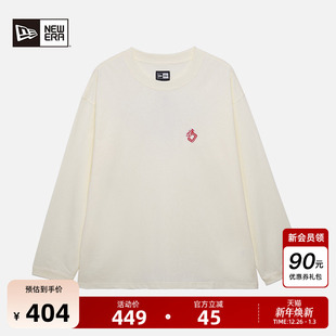 Era纽亦华秋季 圆领上衣复古宽松潮时尚 新款 T恤印花新中式 长袖 New