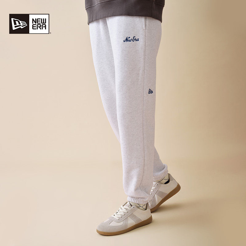 New Era纽亦华秋冬新款休闲长裤卫裤宽松运动束脚收口加绒潮男女