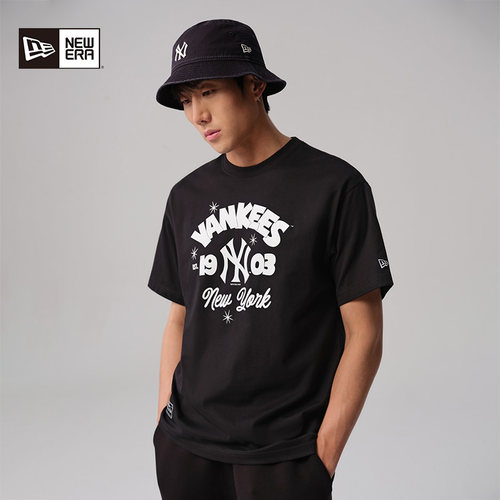 NewEraNY短袖情侣T恤夏季MLB