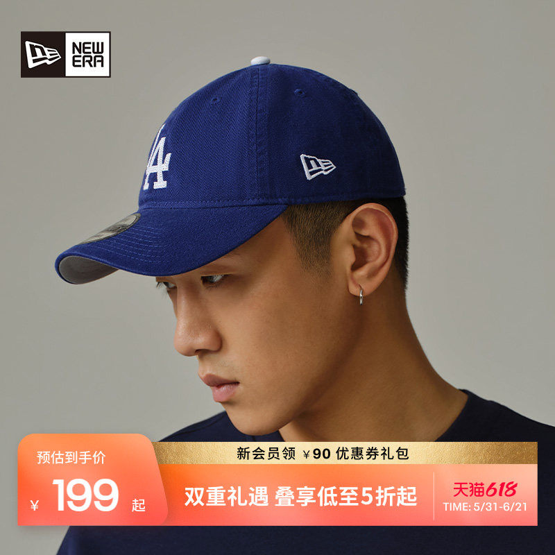 New Era纽亦华夏季MLB棒球帽子NY情侣复古软顶运动鸭舌帽NE940