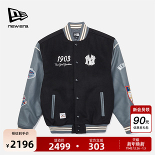 MLB美式 新款 棒球夹克棉服复古羊毛外套男女 Era纽亦华2025冬季 New